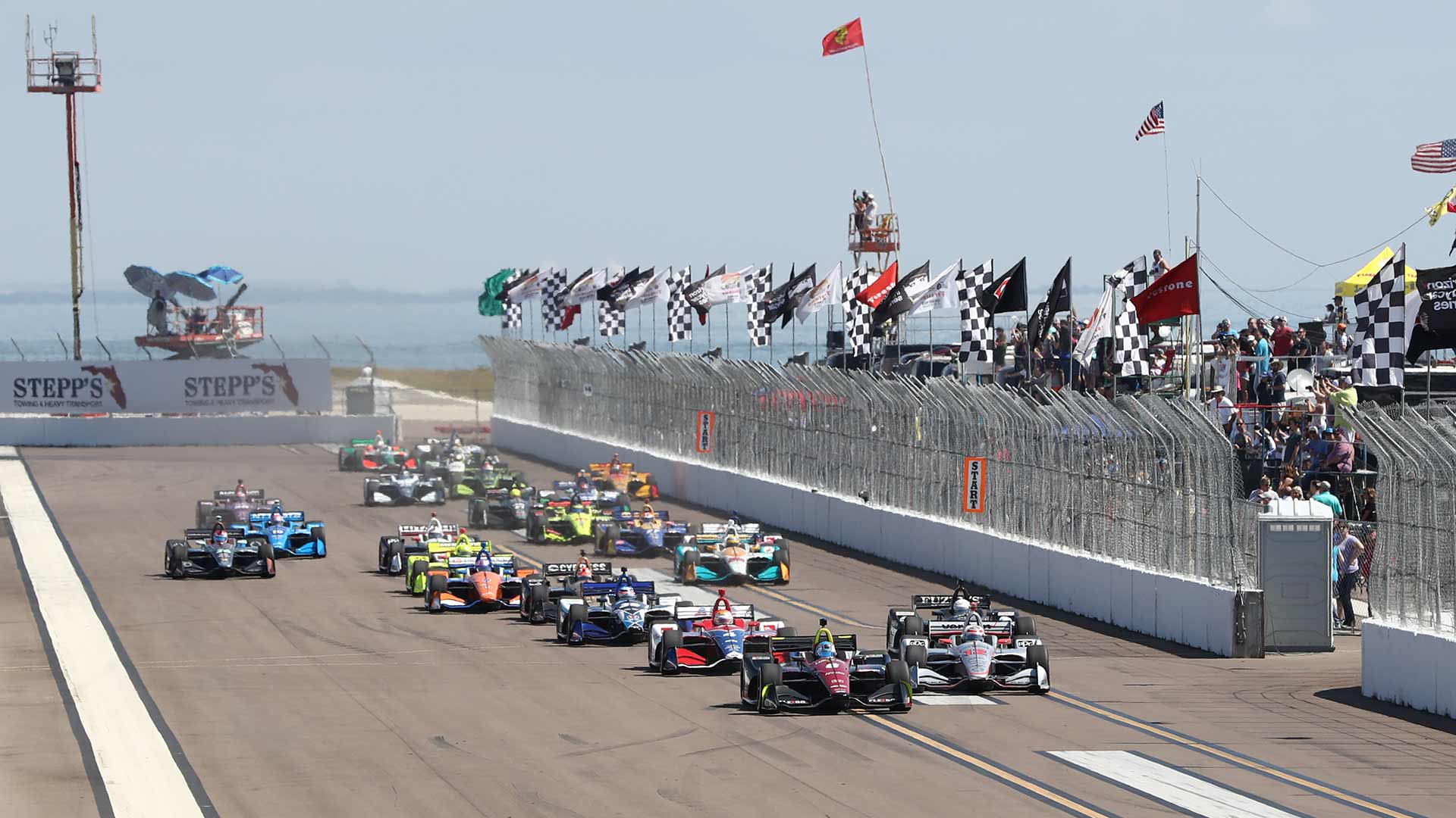 Green Flag at the 2018 Firestone Grand Prix of St. Petersburg